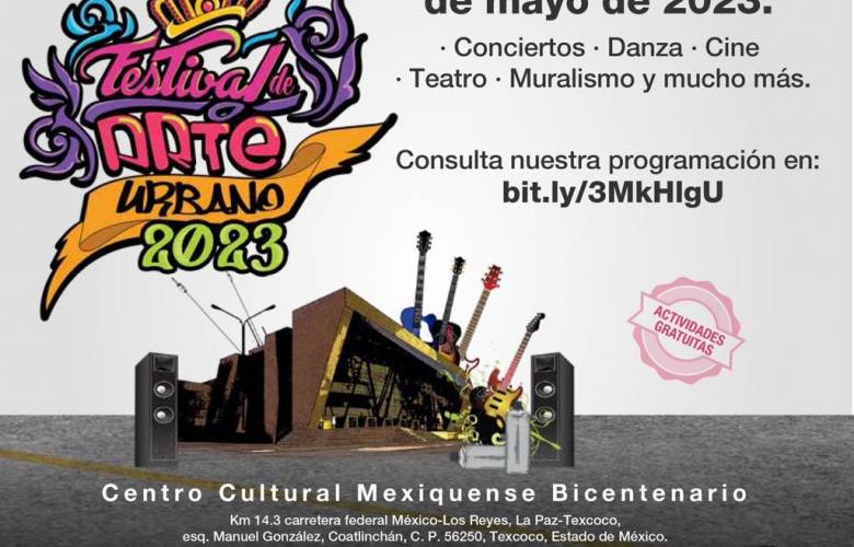 Llega festival de arte urbano 2023 al centro cultural mexiquense bicentenario 