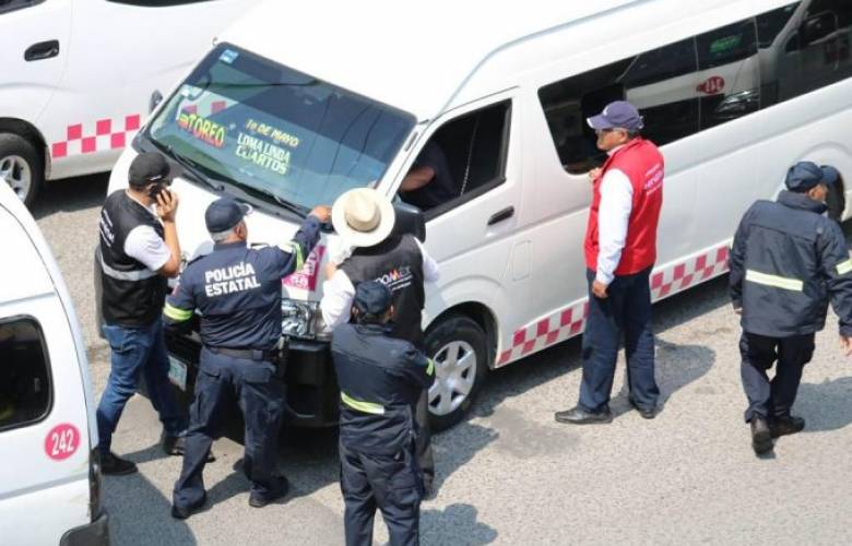 Refuerzan operativos de seguridad a transporte público en naucalpan