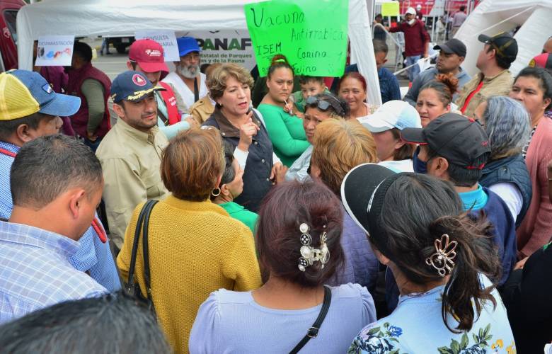 Supervisó Delfina Gómez asistencia sanitaria y reducción de niveles de agua en Chalco 