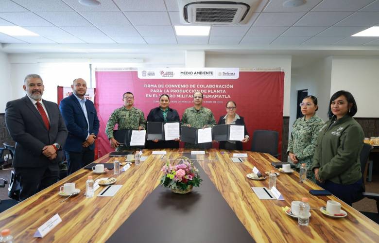 Gobierno de Delfina Gómez y Defensa se unen para restaurar bosques con más de un millón de plantas