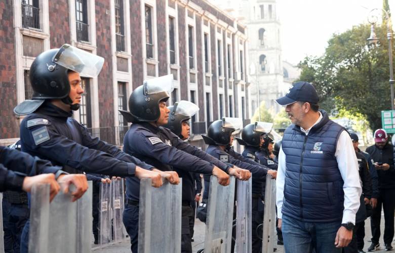 Verifica la CODHEM a más de 2300 elementos de seguridad pública desplegados por las marchas del 8M