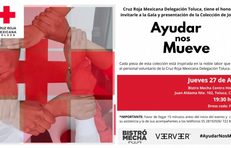 Inspira la labor humanitaria de Cruz Roja Mexicana una bella colección de joyería