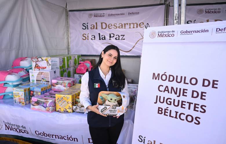 Si al desarme, sí a la paz, enseñemos al mundo que en México construimos justicia y paz: presidenta Claudia Sheinbaum 