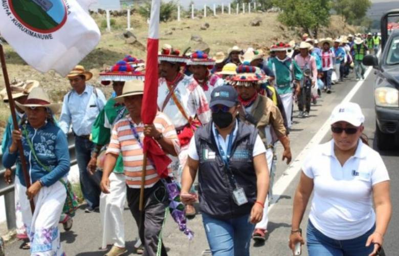 La CODHEM acompañó a caravana de la dignidad y conciencia Waxárica de Jalisco