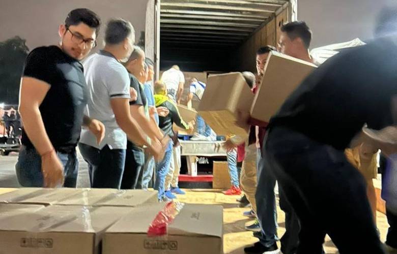 Llegan a Guerrero 154 toneladas de ayuda humanitaria del EDOMEX