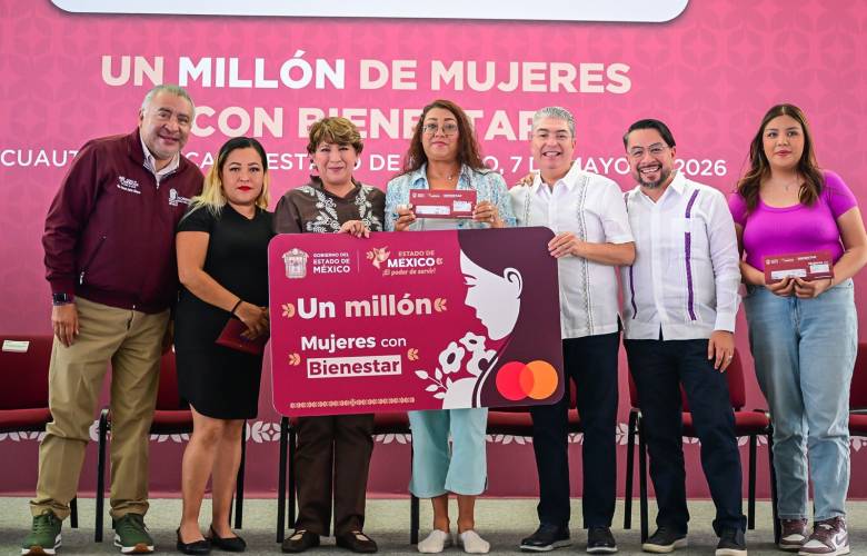 Entrega Gobierno de Delfina Gómez tarjeta un millón del programa Mujeres con Bienestar en EdoMéx