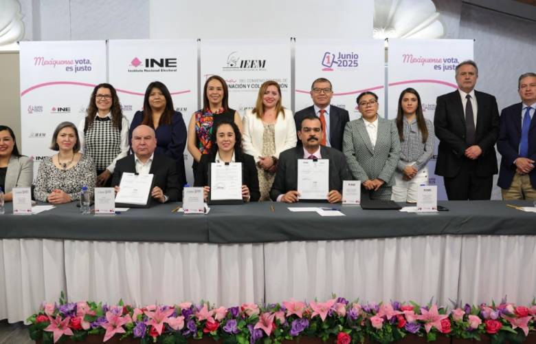 IEEM e INE signan convenio de coordinación y colaboración 