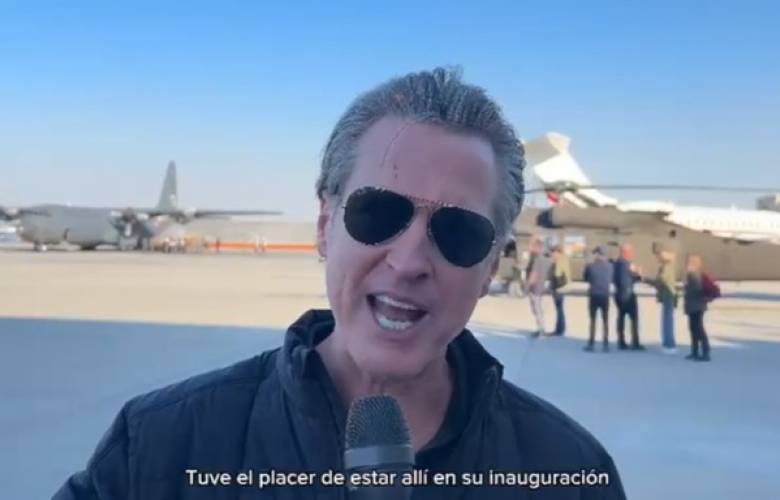 Agradece el Gobernador de California Gavin Newsom, el apoyo de México en combate a incendios 