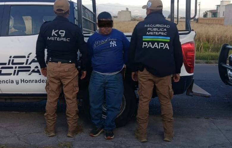Disputa entre vecinos de Metepec deja un herido y otro detenido
