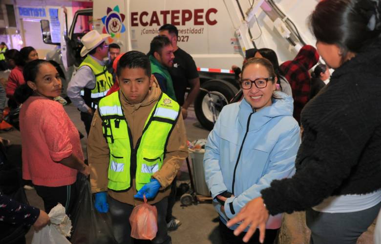 Refuerza Ecatepec recolección nocturna de basura en 88 colonias de la zona alta