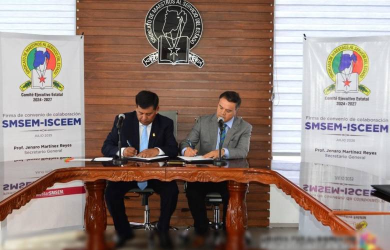 SMSEM e ISCEEM firman convenio para fortalecer la profesionalización del magisterio mexiquense