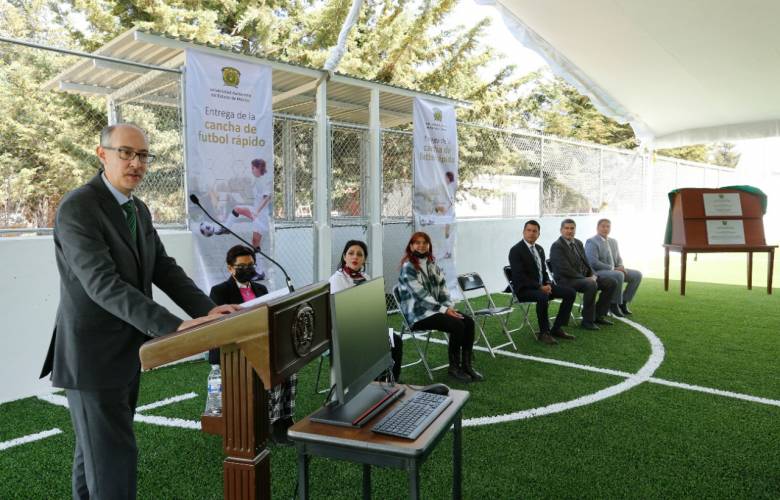 Entrega UAEMéx infraestructura académica y deportiva en “Los Uribe”