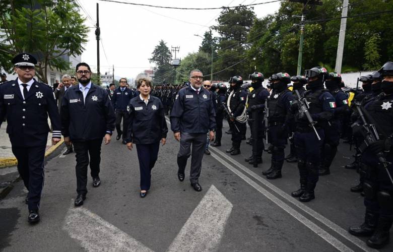 La policía estatal va a garantizar seguridad para todos: Delfina Gómez