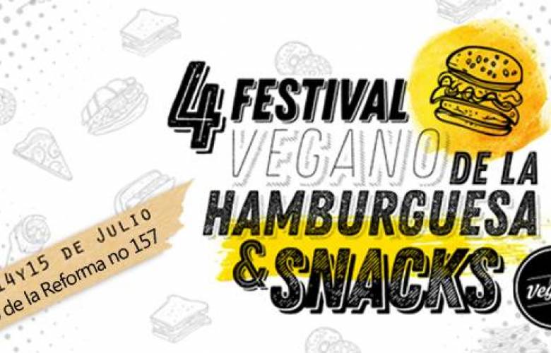 #agendacdmx 4a. feria de la hamburguesa y snacks veganos 2018