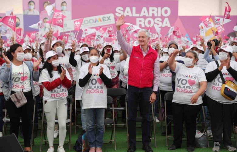 Apoya Salario Rosa a superar difucltades acentuadas por la pandemia: Del Mazo