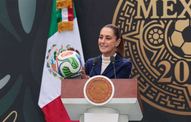 Presidenta Claudia Sheinbaum presenta la copa mundial FIFA 2026 