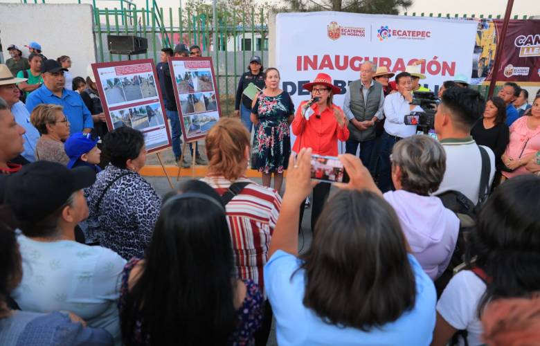 Repavimentan y transforman en Sendero Seguro avenida Tecnológico en Ecatepec con inversión de 40 mdp