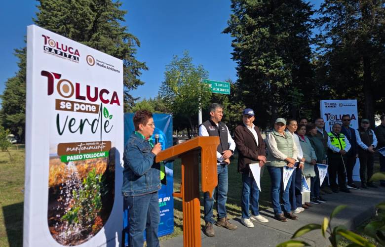 Recupera gobierno de Toluca áreas verdes en Paseo Tollocan con jornada ambiental