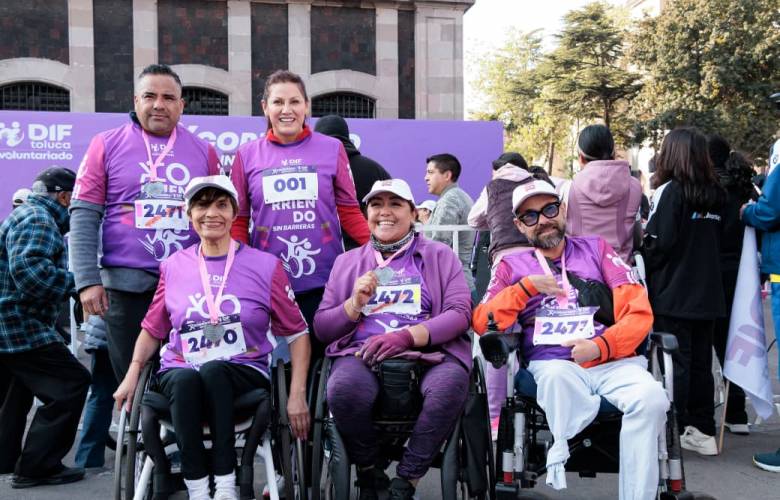 Participan cientos de familias Corriendo sin Barreras y en la Ruta Recreativa