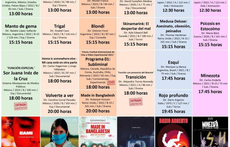 Ofrece extensa cartelera de la Cineteca Mexiquense para este fin de semana