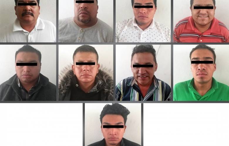 Detiene fiscalía general en ecatepec a nueve individuos dedicados al parecer al robo de vehículos con mercancía
