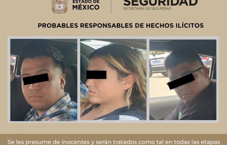 Capturan a trío de 