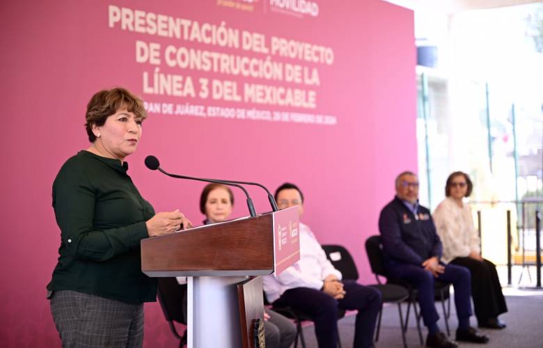 Anuncia Gobernadora Delfina Gómez construcción de la Línea 3 del Mexicable en Naucalpan