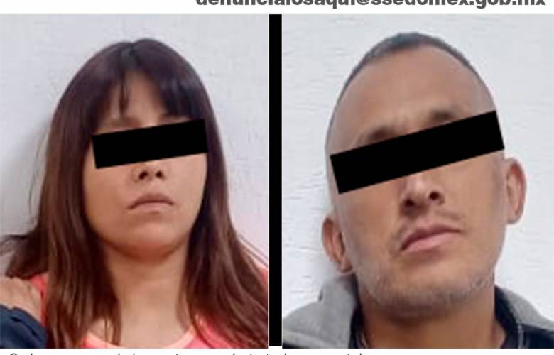 Detienen en Lerma a pareja presuntamente implicada en secuestro express