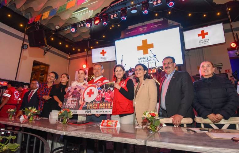 Lanza Cruz Roja Mexicana Sorteo para la reconstrucción total de su sede en Metepec