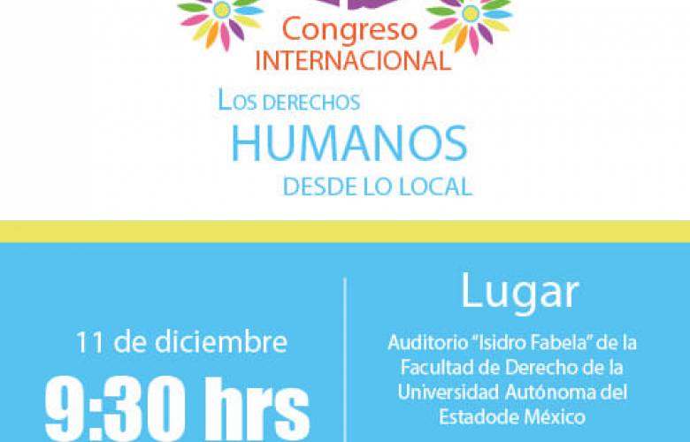 Invita toluca al primer congreso internacional los derechos humanos