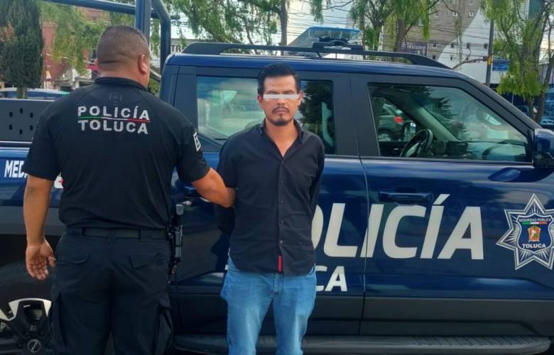 Detienen en Toluca a presunto ladrón de celulares tras denuncia en redes sociales