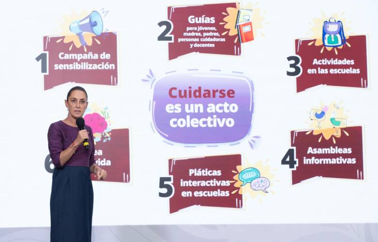 Presenta Claudia Sheinbaum estrategia nacional de salud mental para jóvenes “ABC de las emociones”