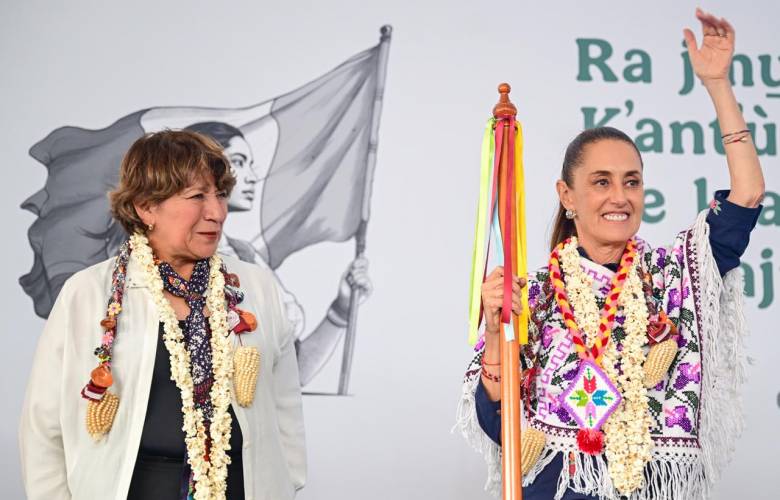 Anuncian Sheinbaum y Delfina Gómez 881 mdp para infraestructura en pueblos originarios